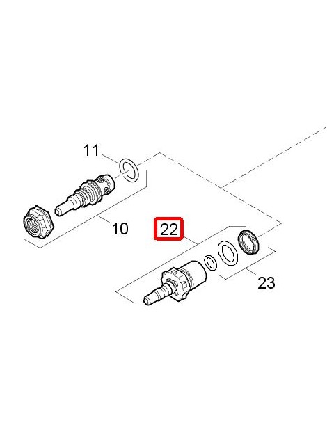 Tornillo selector de caudal