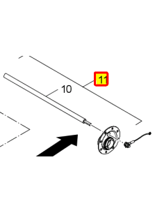 Ánodo + brida TS200-2 con apoyo eléctrico