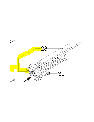 Resistencia calentamiento 3000W