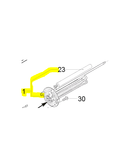 Resistencia calentamiento 3000W